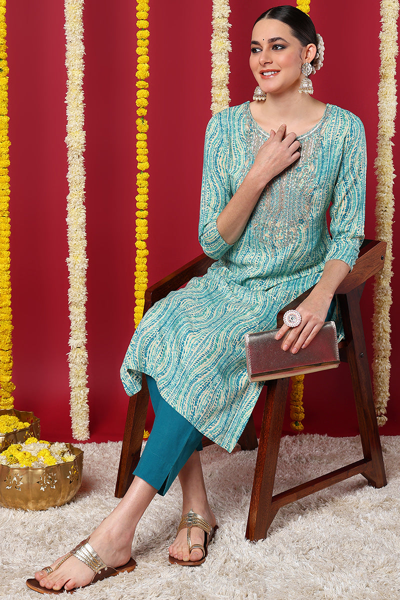Designer Cotton Kurti With Rayon ShurgManufacturer,Supplier In Rajasthan